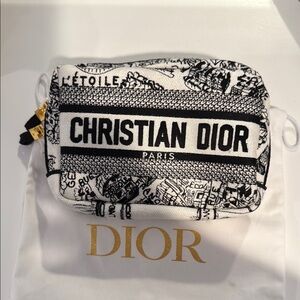 Christian Dior Black and White cosmetics Pouch